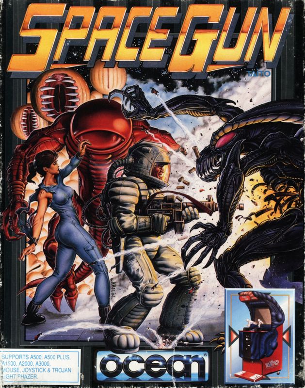 Space Gun box art for Atari ST